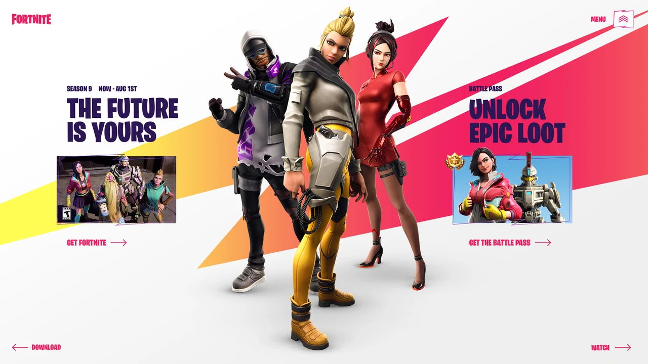 Fortnite — website design