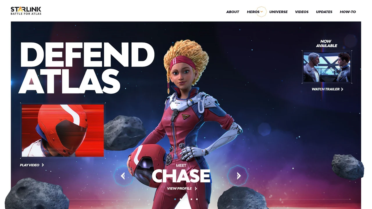 Starlink — Defend Atlas website